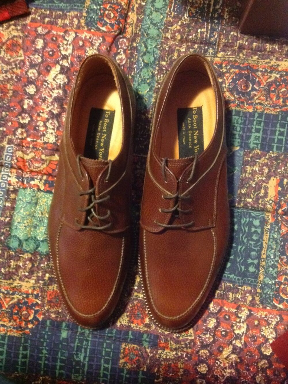 To Boot New York Men's Brown Leather Oxford Dress Shoes -11- Made in Italy - NIB